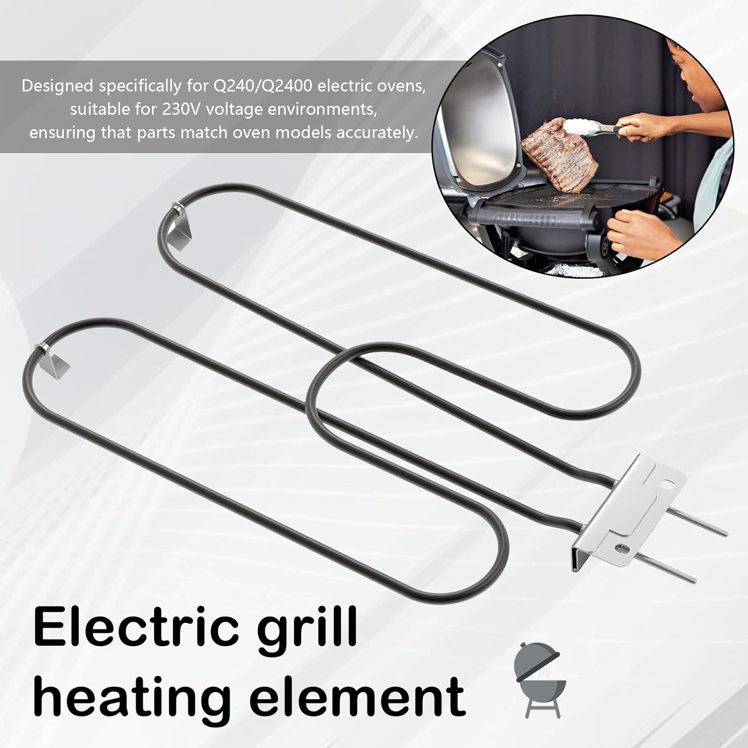 BowLift | High-Power Stainless Steel Grill Heating Coil 2200W for Outdoor Electric BBQ – Zeythra