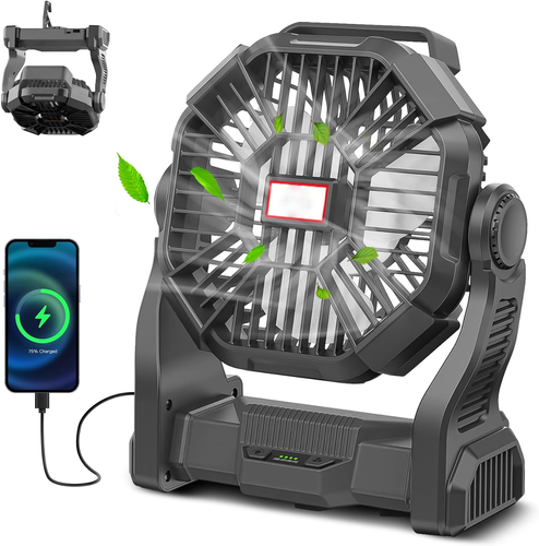 Portable Rechargeable Camping Fan | Bowlift