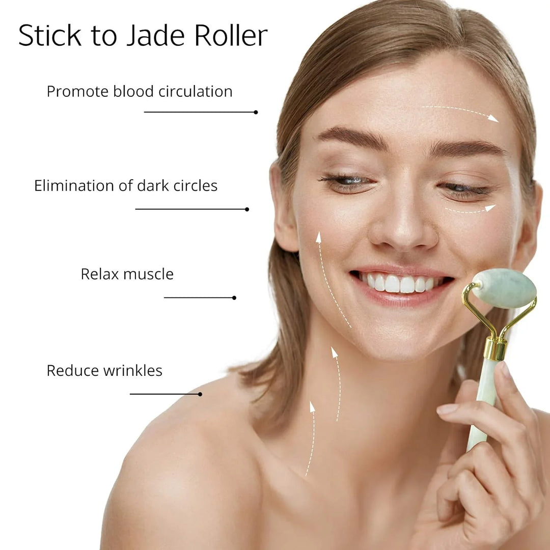 BowLift | Instant Glow Gua Sha & Jade Roller Set | For radiant skin and natural relaxation