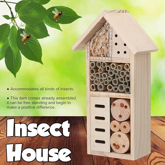 BowLift | Insect house made of wood – Bee and insect friendly habitat for garden and terrace