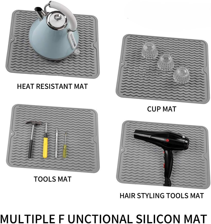 BowLift | KÜCHENWELLA Silicone Kitchen Mat | Heat Resistant & Non-Slip | Dish Mat, Refrigerator & Drawer Liner | BPA-Free & Easy to Clean