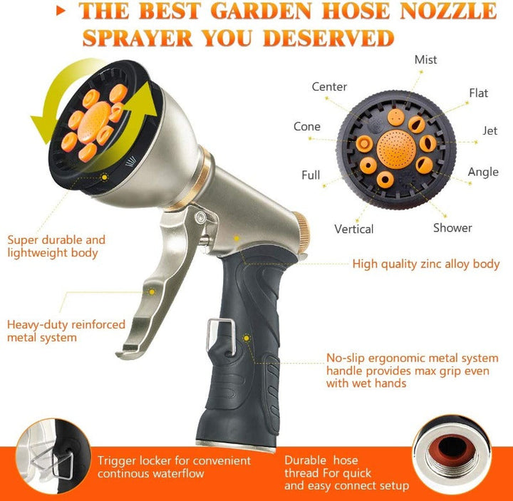 BowLift | AquaFlex Expandable Garden Hose – Lightweight, Flexible, Leakproof Water Hose with Brass Connectors