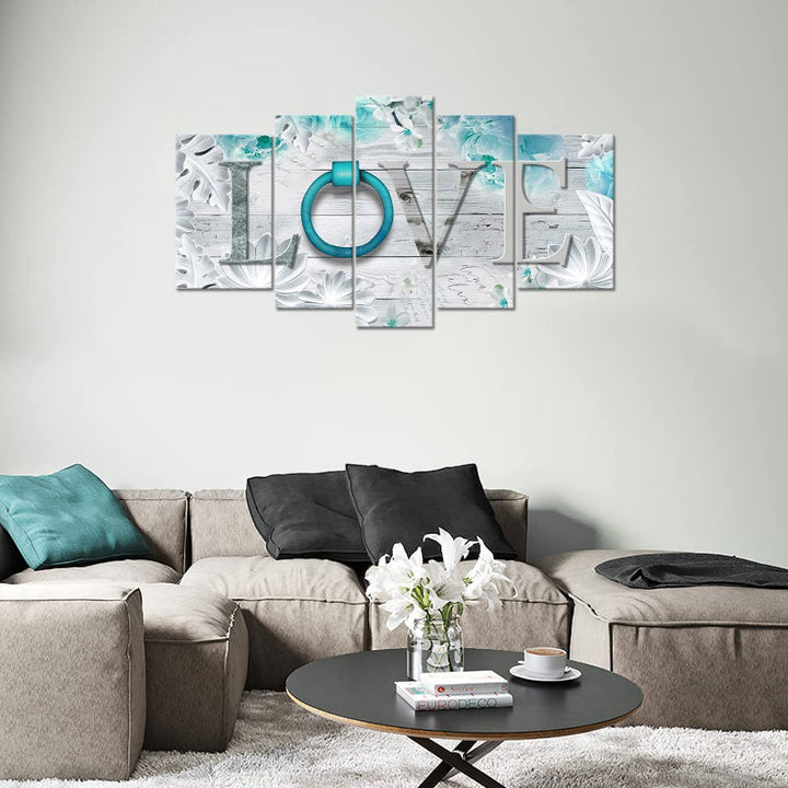 Set Of 5 Artwork Canvas Wall Art Painting | Bowlift