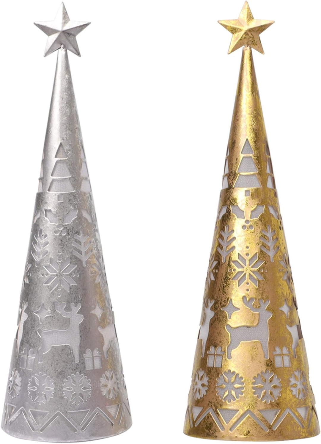 BowLift | LED Cone Table Decoration Set (2 Pieces) - ShimmerCone