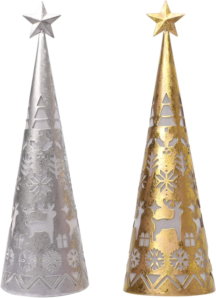 BowLift | LED Cone Table Decoration Set (2 Pieces) - ShimmerCone