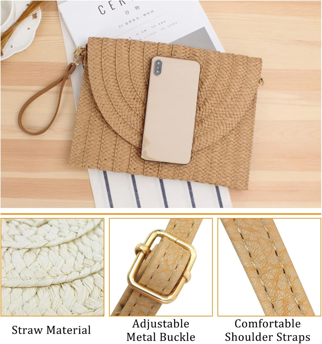 BowLift | Straw Crossbody Bag Summer Woven Shoulder Purse