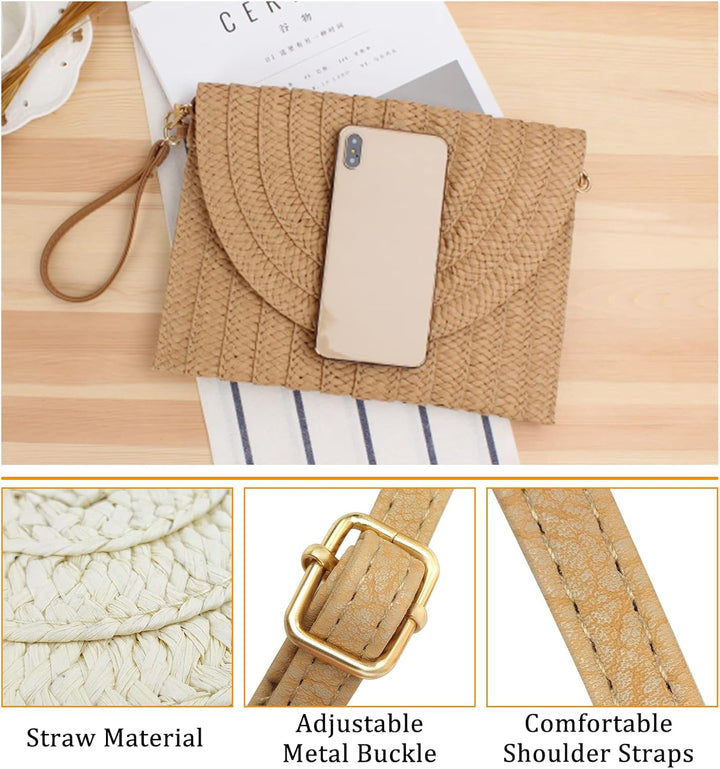 BowLift | Straw Crossbody Bag Summer Woven Shoulder Purse