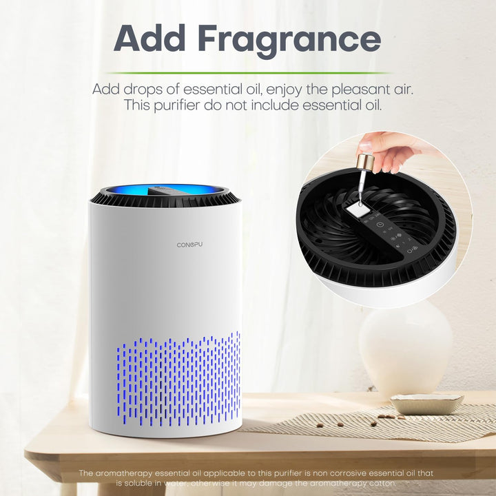 BowLift | Compact Air Purifier | True HEPA Filter, Ultra-Quiet & Ideal for Small to Medium Rooms