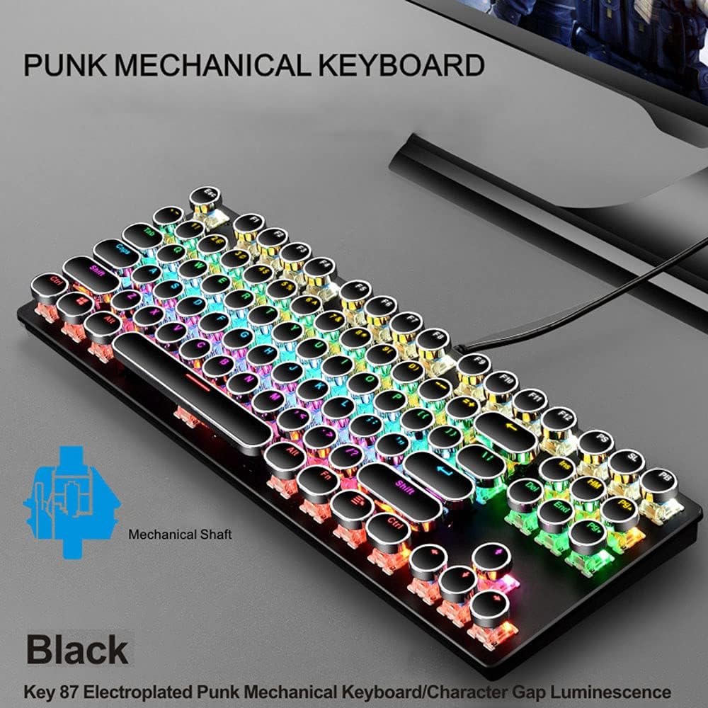 BowLift | 87-Key Mechanical Gaming Keyboard RGB Backlit Blue Switch