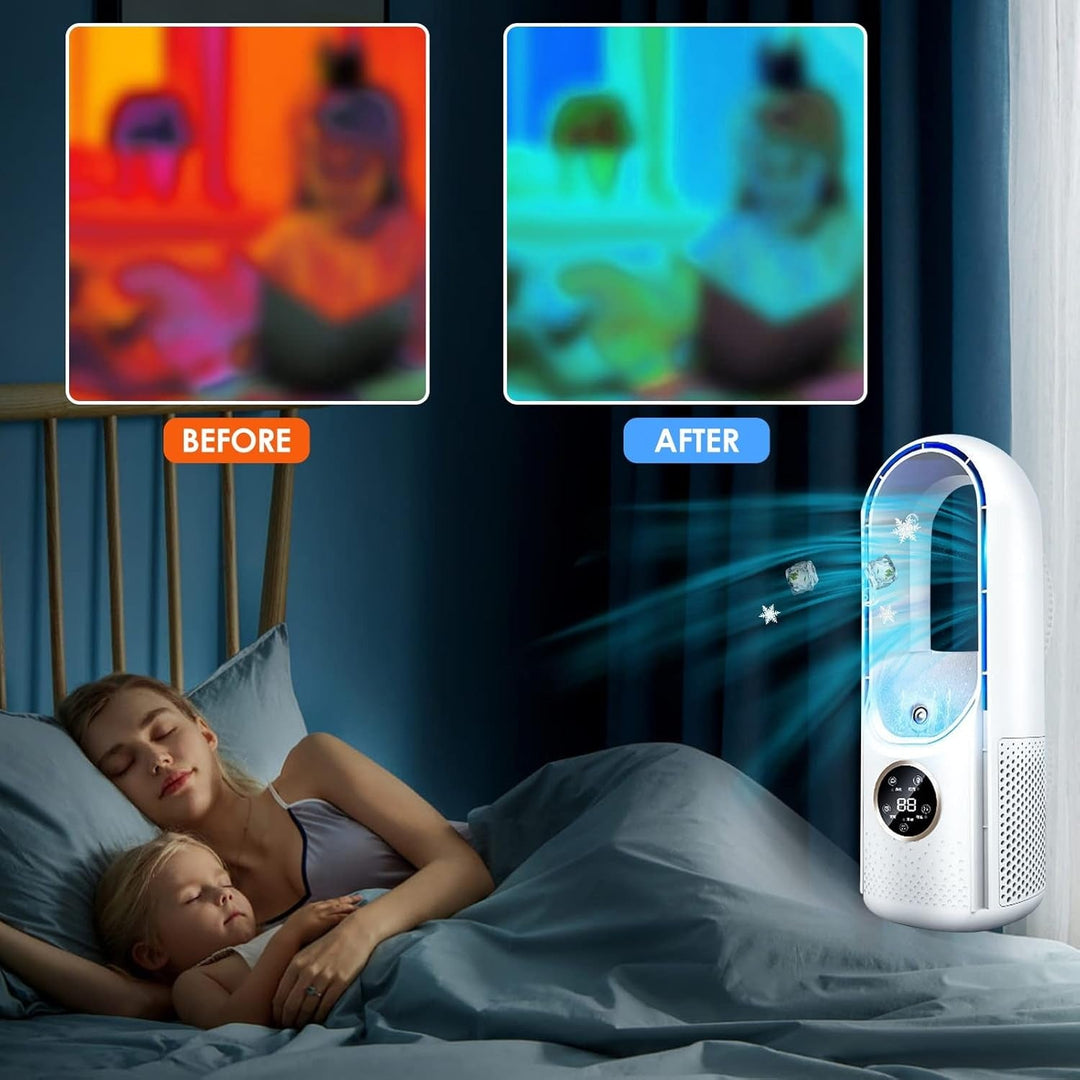 BowLift | Bladeless Portable Air Conditioner | Ultra-Quiet, Ergonomic Design & Ideal for Home and Office Use