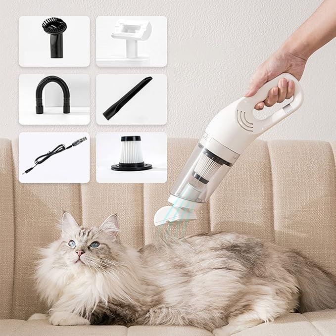Cordless pet hair vacuum cleaner with HEPA & 4 attachments Bowlift