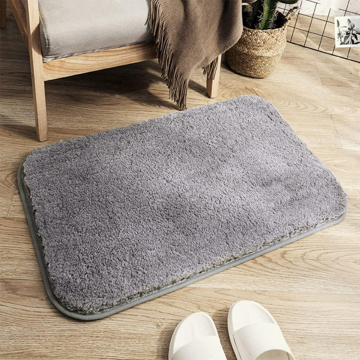 Thick microfiber bath mat - Soft, absorbent, non-slip - Perfect for bathroom and bedroom | Bowlift