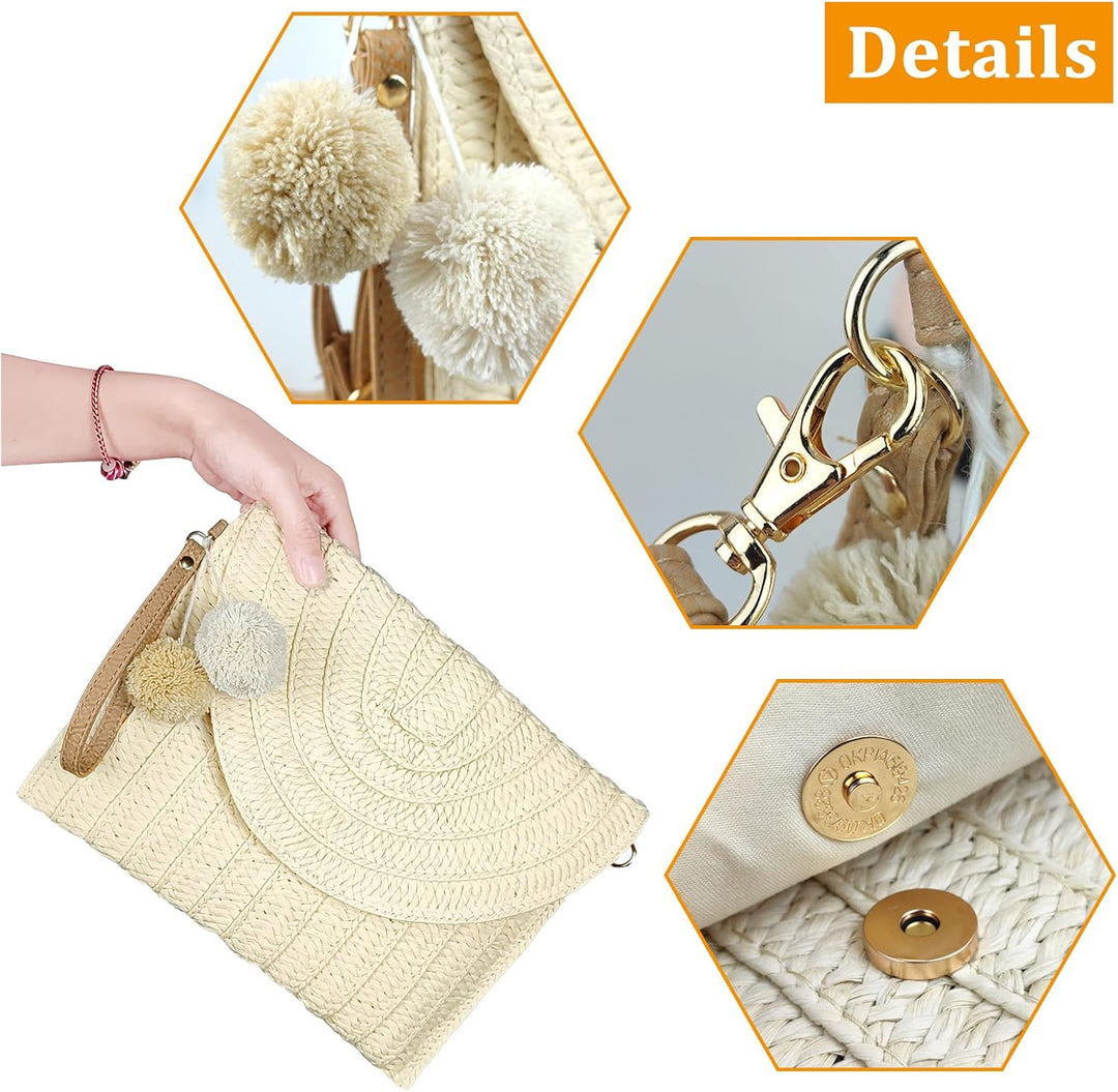 BowLift | Straw Crossbody Bag Summer Woven Shoulder Purse