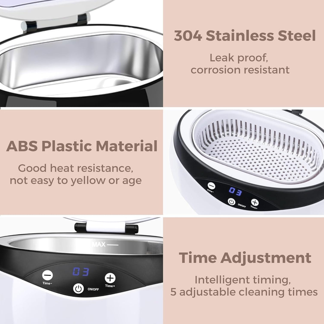 BowLift | Ultrasonic Jewellery Cleaner 650ml with Watch Holder – ShineMate