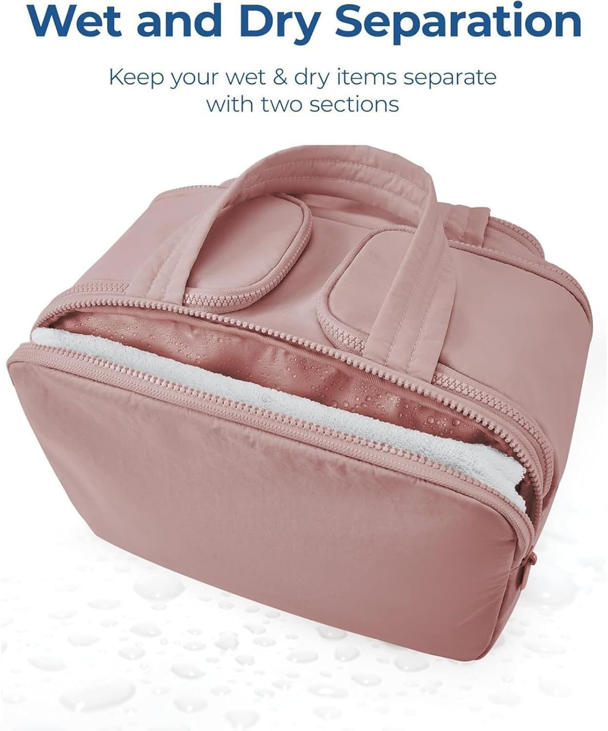 BowLift | 4-in-1 Puffy Toiletry Bag for Women – Large Travel Makeup & Skincare Organiser