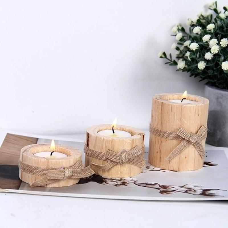 BowLift | Wood Candle Holders