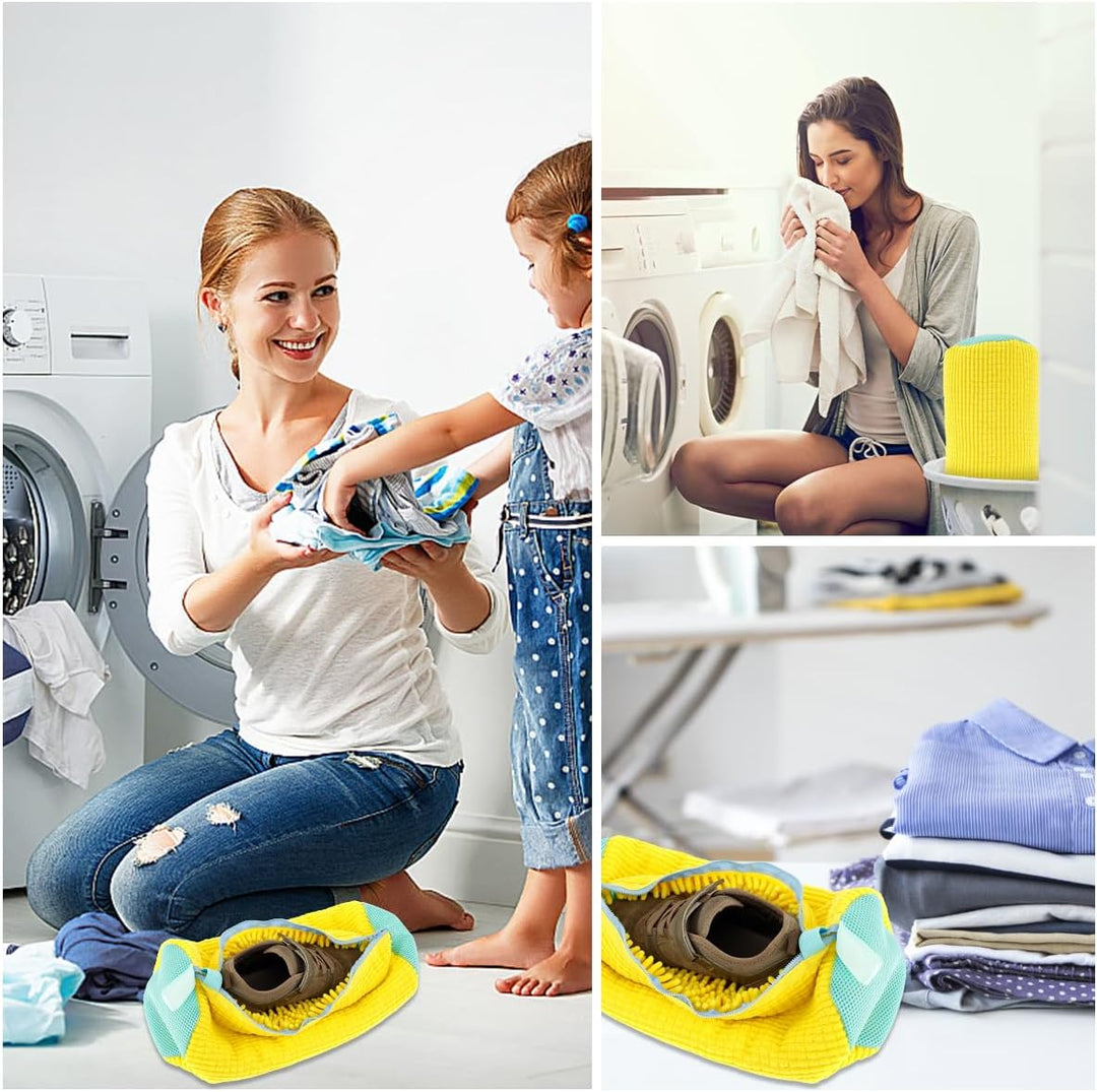 Zippered Shoe Laundry Bag - Reusable and Portable Washing Machine Shoe Washing Bag for all kind of Shoes Bowlift