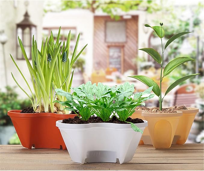 BowLift | Stackable Plant Tower for Herbs and Vegetables – Vertical Garden Plant Pots for Indoor and Outdoor