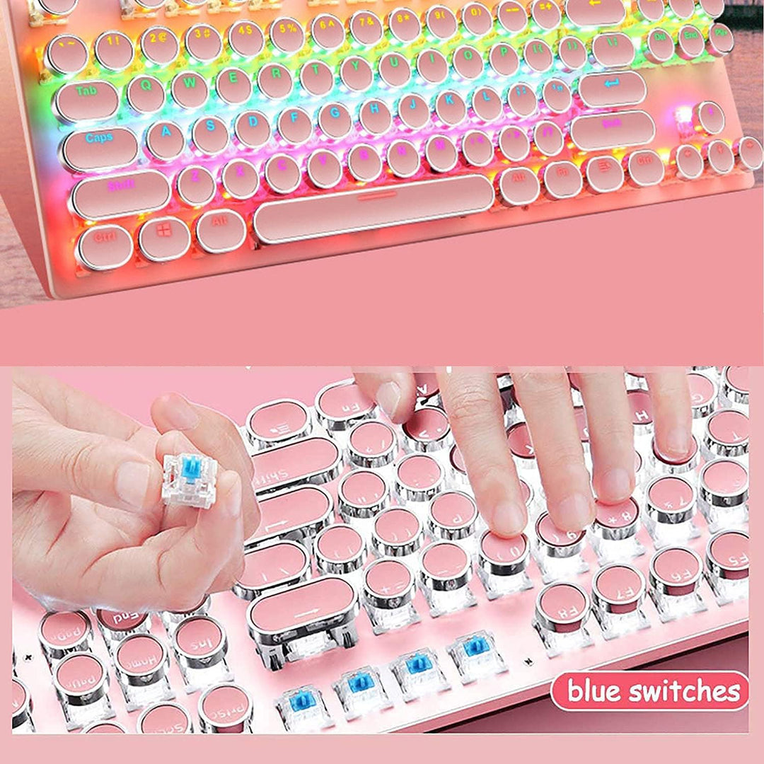 BowLift | 87-Key Mechanical Gaming Keyboard RGB Backlit Blue Switch