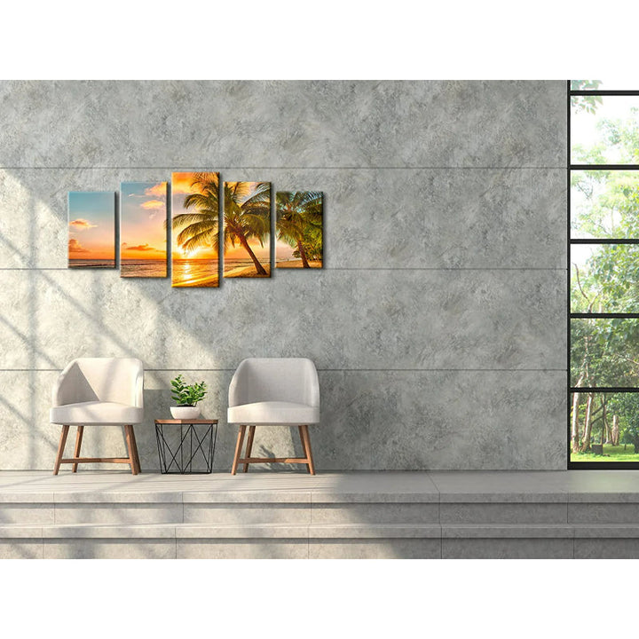 Set Of 5 Cozy Sea Art Canvas | Bowlift