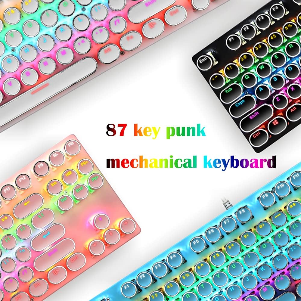 BowLift | 87-Key Mechanical Gaming Keyboard RGB Backlit Blue Switch