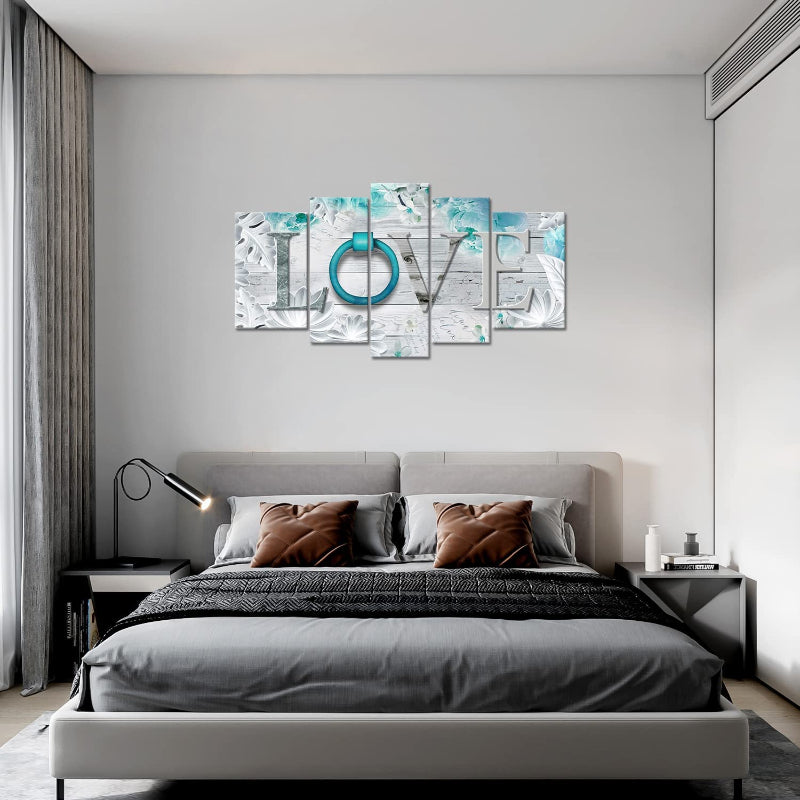Set Of 5 Artwork Canvas Wall Art Painting | Bowlift