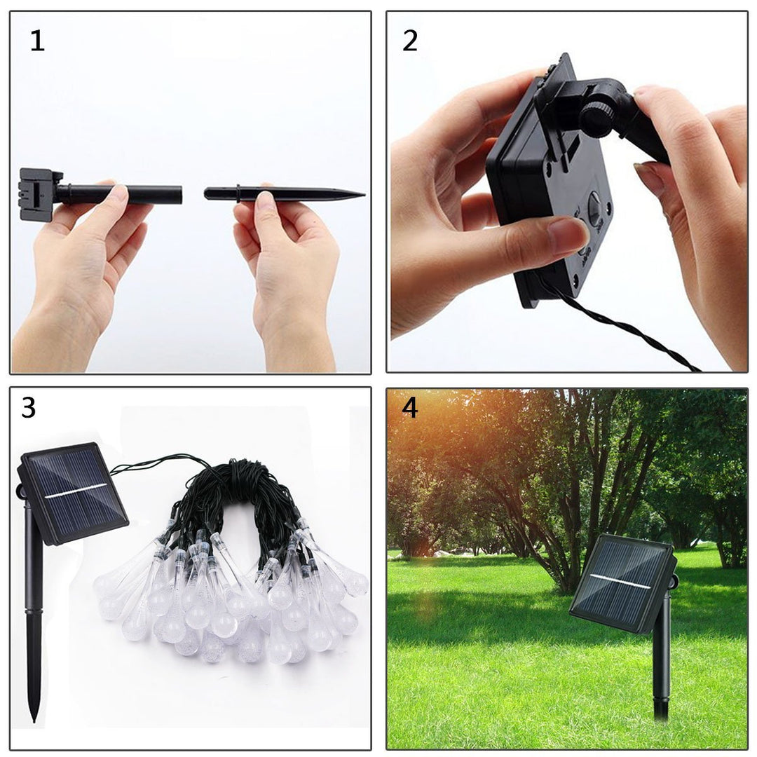 BowLift | LED Water Drop Solar Lights