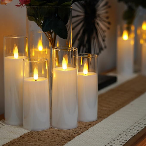 Flameless Acrylic Candle 9-Piece Set Bowlift
