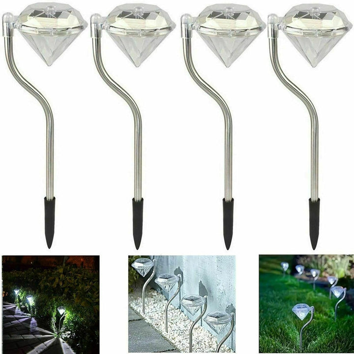 BowLift | Solar Garden Light in Diamond Shape – LED Lamps for Outdoor Decoration and Lighting