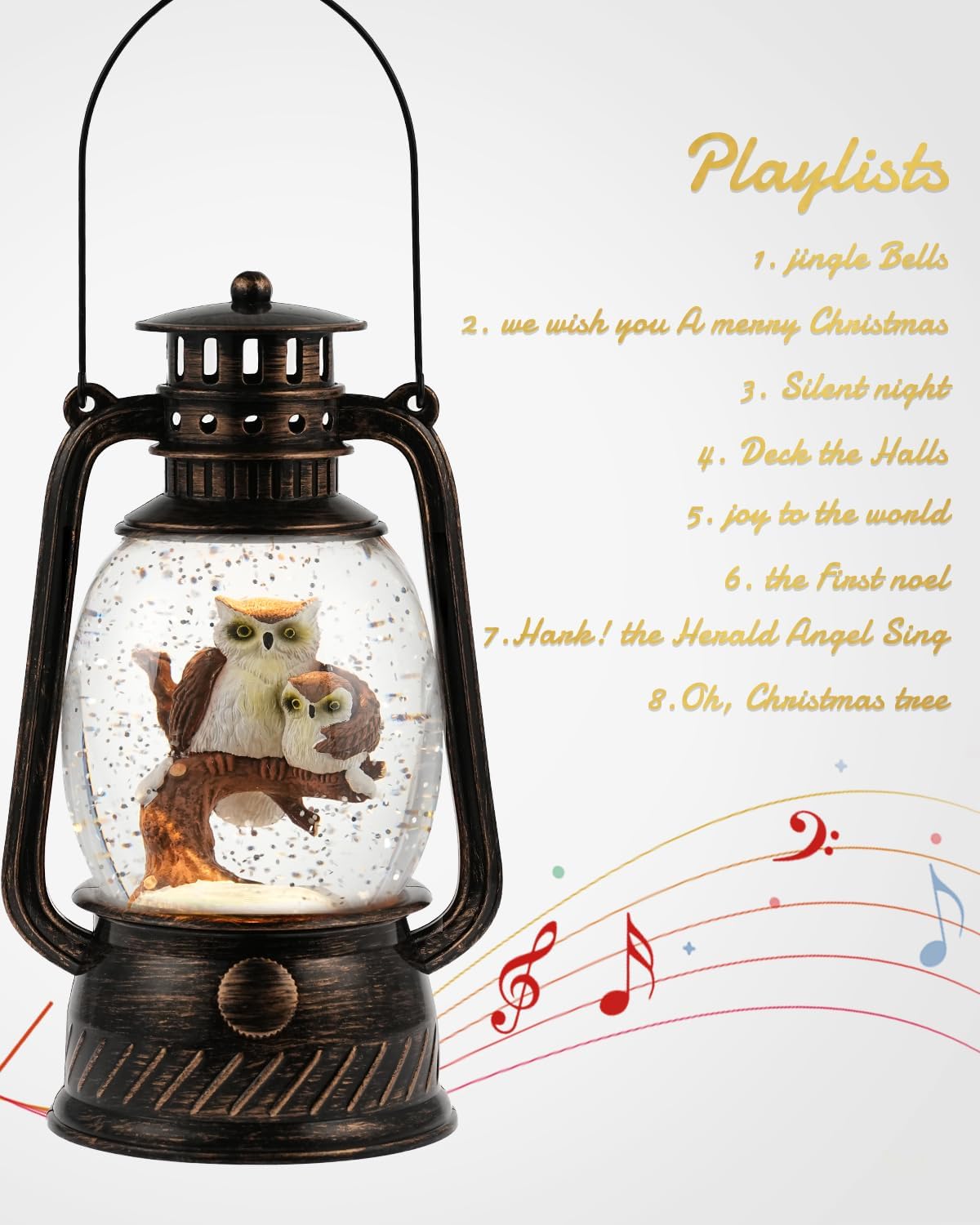 BowLift | Autumn Gloss Decorative Lamp with Pumpkins – Warm LED Light and 6-Hour Timer