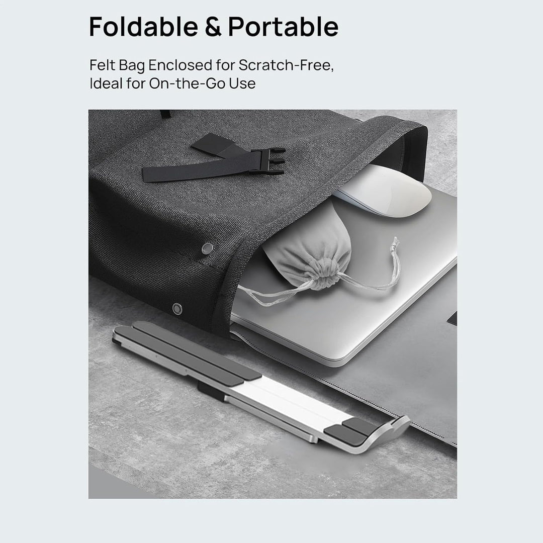 BowLift | Adjustable Laptop Stand – Foldable Cooling Notebook Mount for Office & Travel – Orvane