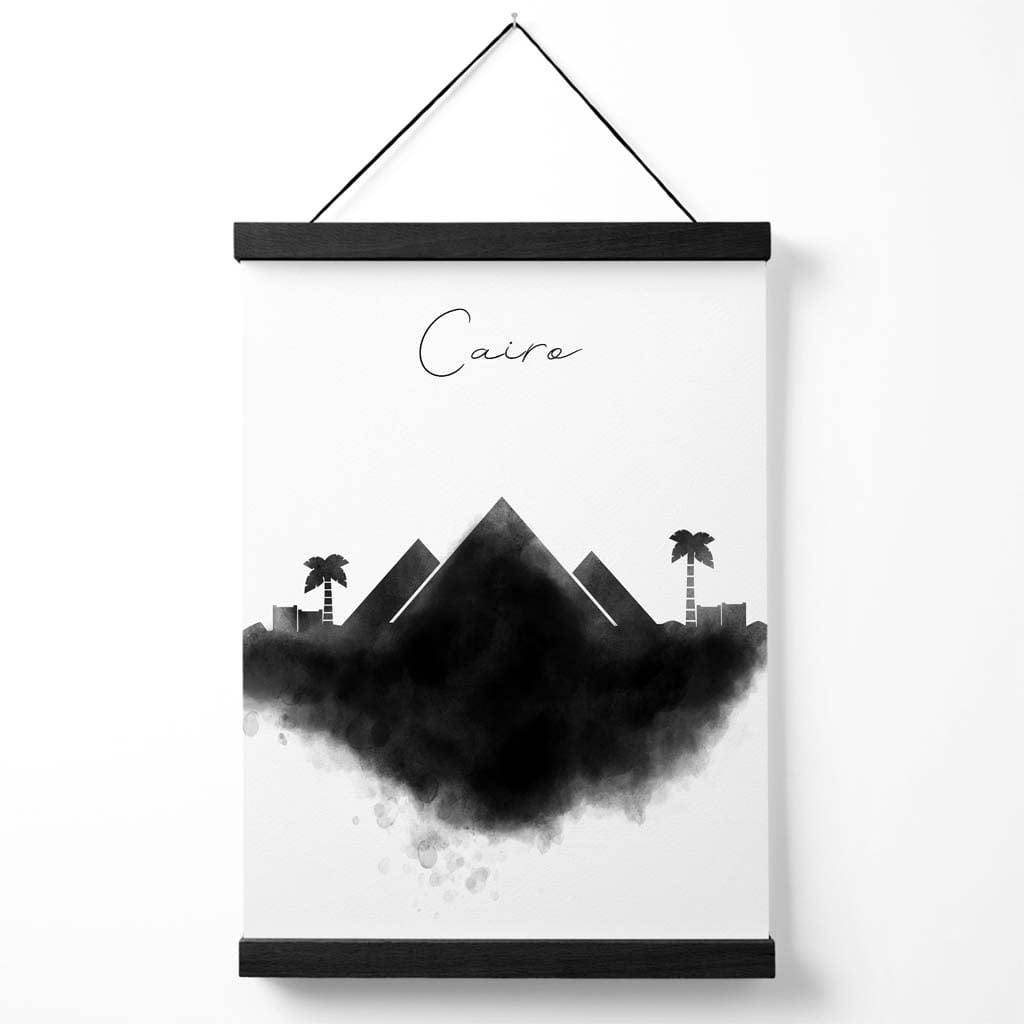 Cairo Watercolor Skyline City Poster with Hanger | Bowlift