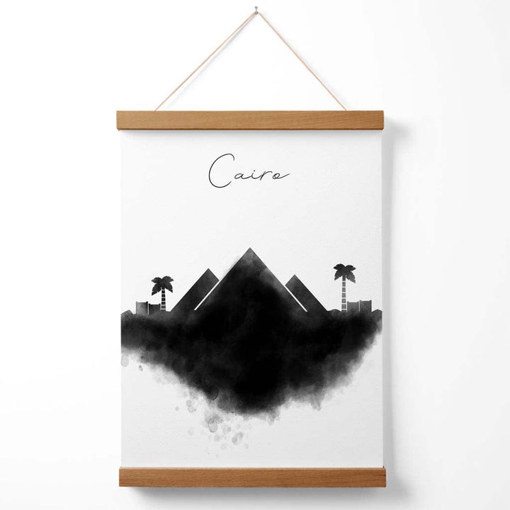 Cairo Watercolor Skyline City Poster with Hanger | Bowlift
