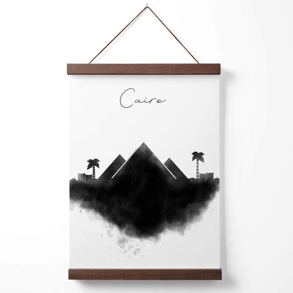 Cairo Watercolor Skyline City Poster with Hanger | Bowlift