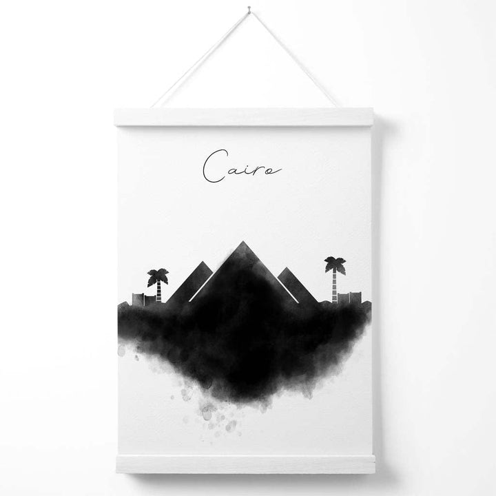 Cairo Watercolor Skyline City Poster with Hanger | Bowlift