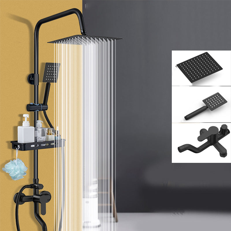 BowLift | Shower System Wall Mount Adjustable Spray Pattern Shower Arm Shower Set with Shower Hose