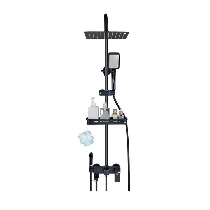 BowLift | Shower system Wall-mounted Adjustable spray pattern Shower arm Shower set with shower hose