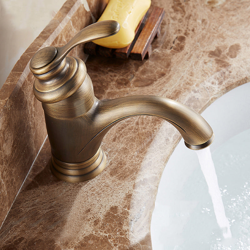 BowLift | Glam Style Bathroom Sink Faucet Single Handle Low Arc Sink Faucet