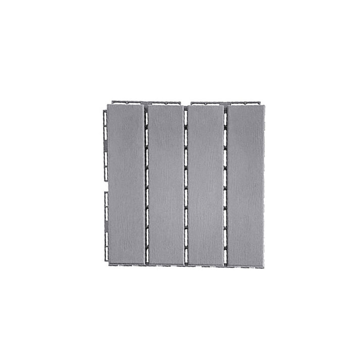 BowLift | 30 cm X 30 cm 4-Slat Square Deck/Patio Floor Tiles Snap Fit Installation Floor Tiles