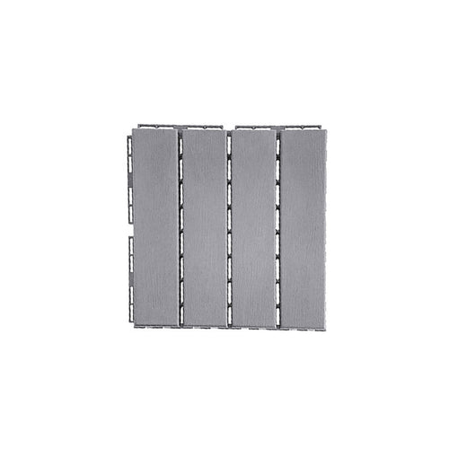 BowLift | 30 cm X 30 cm 4-Slat Square Deck/Patio Floor Tiles Snap Fit Installation Floor Tiles