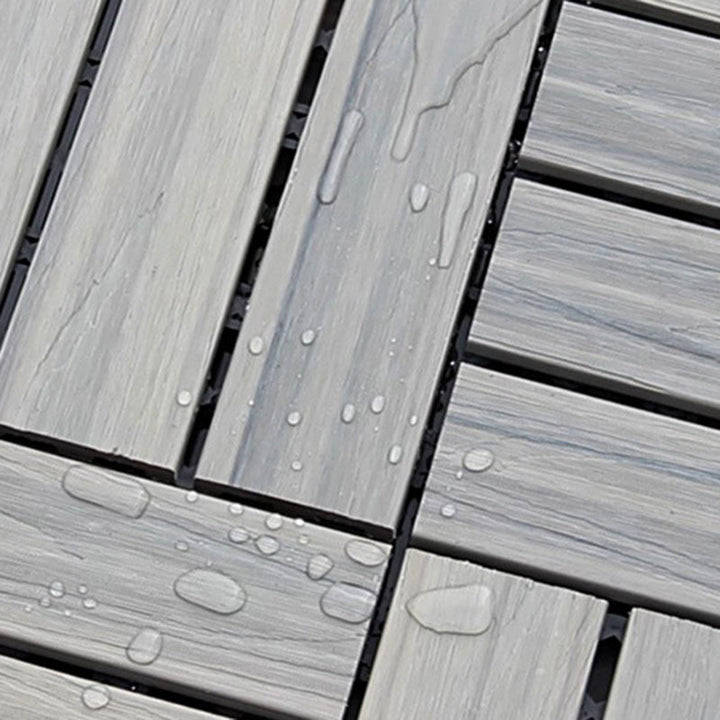 BowLift | 12" X 12" 4-Slat Square PVC Floor Tiles With Interlocking Installation Floor Plates Tiles