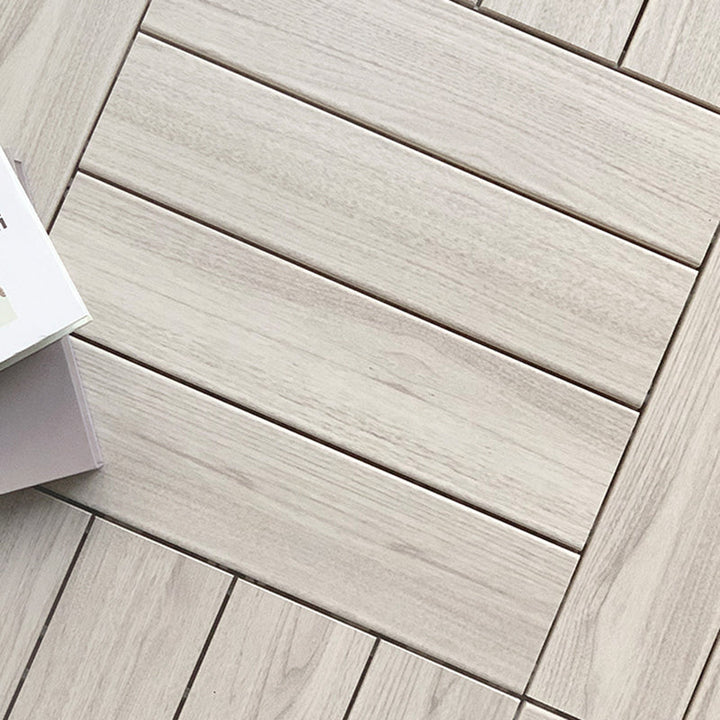 BowLift | Ground Patio Square Stripe Composite Waterproof Deck Board