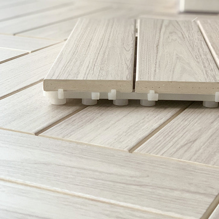 BowLift | Ground Patio Square Stripe Composite Waterproof Deck Board