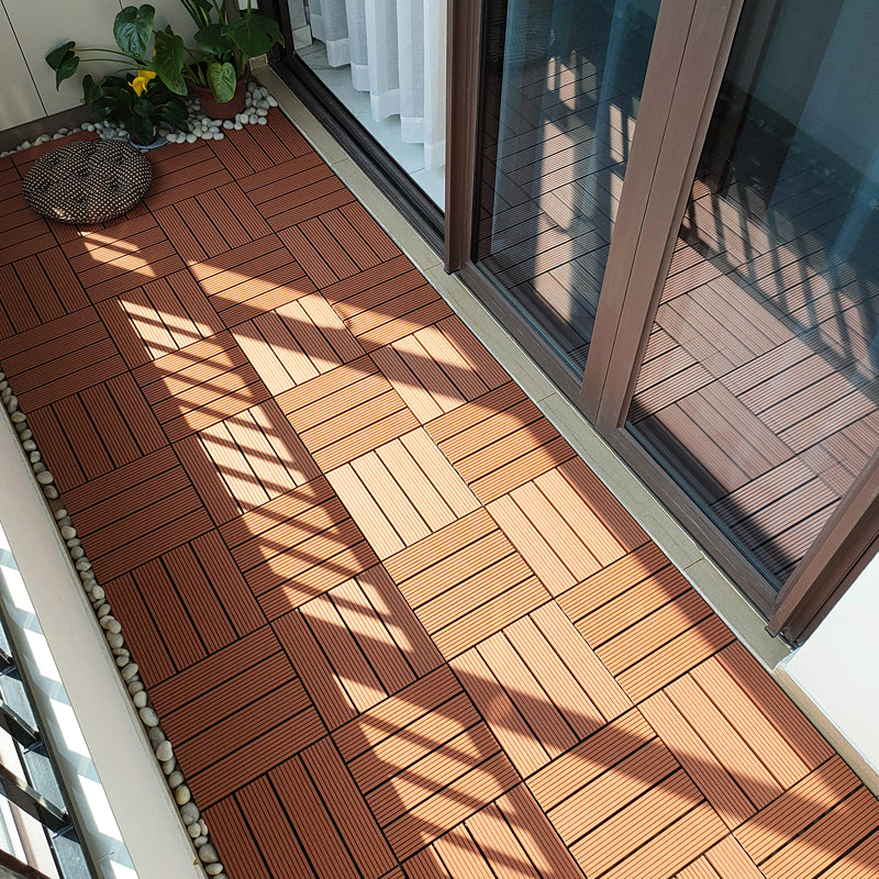 BowLift | Square PVC Deck/Patio Floor Tiles Interlocking Installation Outdoor Patio Tiles