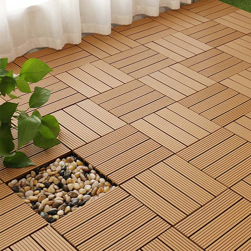 BowLift | Square PVC Deck/Patio Floor Tiles Interlocking Installation Outdoor Patio Tiles