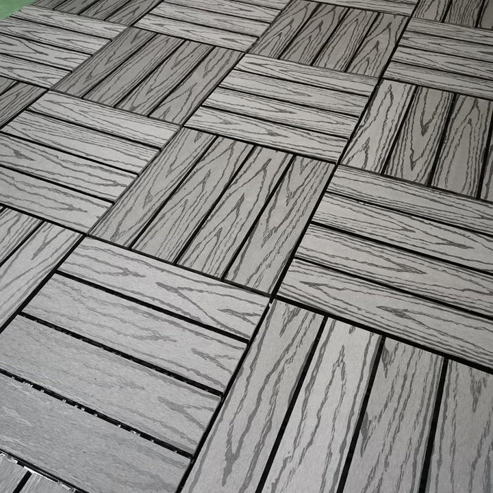 BowLift | Square PVC Deck/Patio Floor Tiles Interlocking Installation Outdoor Patio Tiles