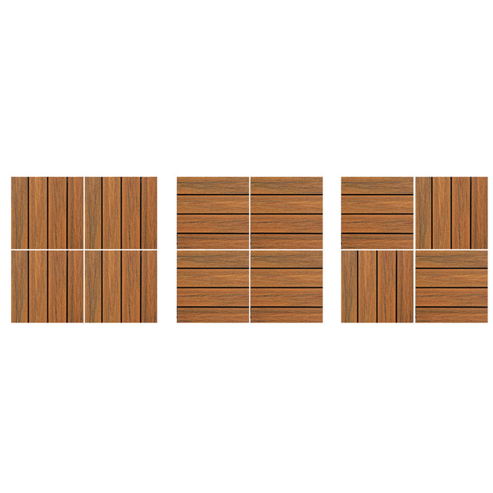 BowLift | Square PVC Deck/Patio Floor Tiles Interlocking Installation Outdoor Patio Tiles