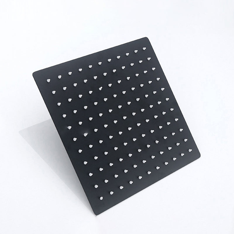 BowLift | Black Square Fest Shower Head Modern Style Wall Mounted Shower Head