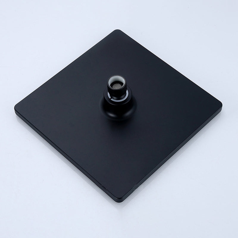 BowLift | Black Square Fest Shower Head Modern Style Wall Mounted Shower Head