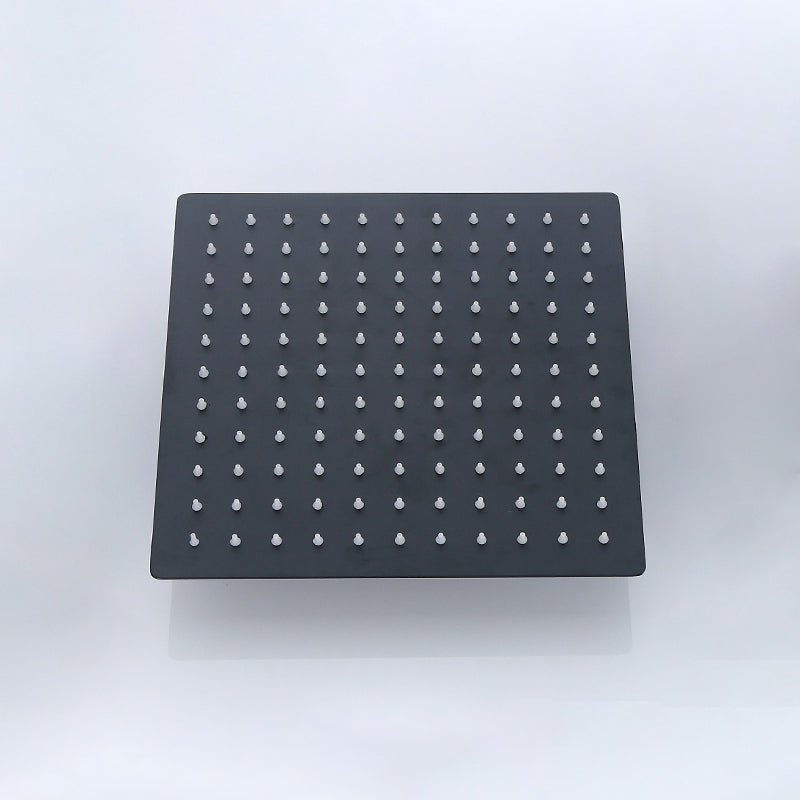 BowLift | Black Square Fixed Shower Head Modern Style Wall Mounted Shower Head